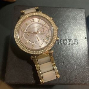 MICHAEL KORS Sofie Gold-Tone Acetate watch